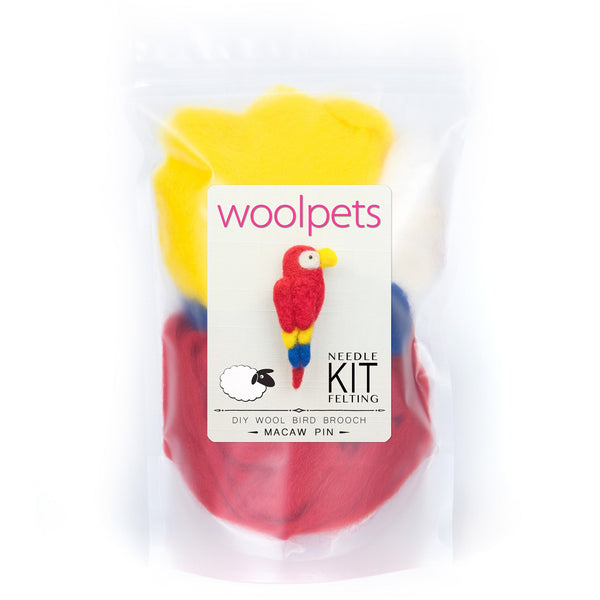 Macaw Pin Felting Kit