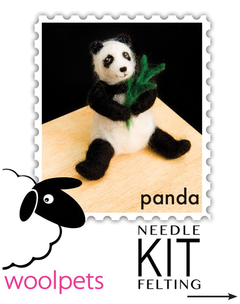 Panda Bear Needle Felting Kit