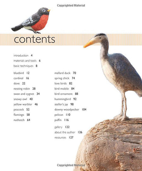 Felted Feathered Friends book sample page