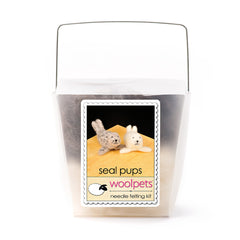 羊毛フェルト　ウィペット Seal Pups Needle Felting Kit from Woolpets