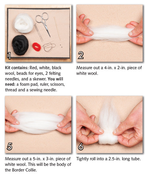 Woolpets Border Collie sample instructions