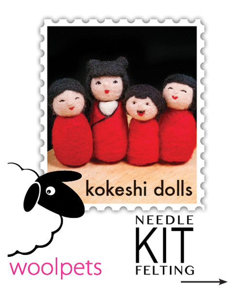 Woolpets Kokeshi Dolls instructions cover