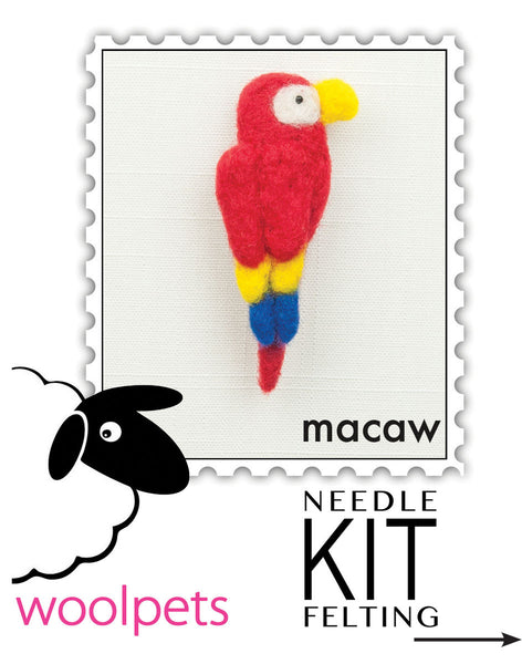 Woolpets Macaw pin instructions cover