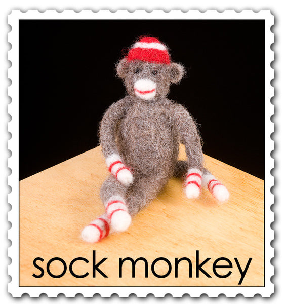 Woolpets Sock Monkey Stamp