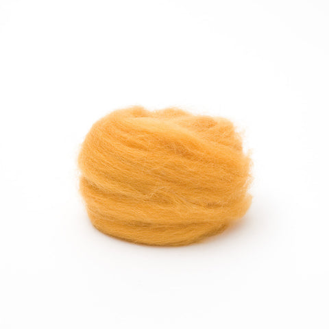 Butterscotch Wool Roving - 1 oz. NZ Corriedale