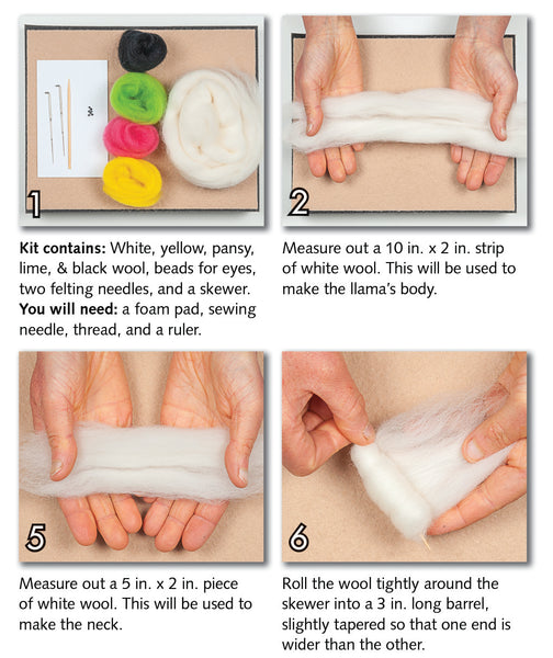 Woolpets Llama sample instructions