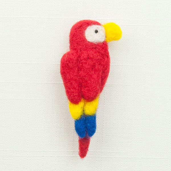 Woolpets finished macaw Pin