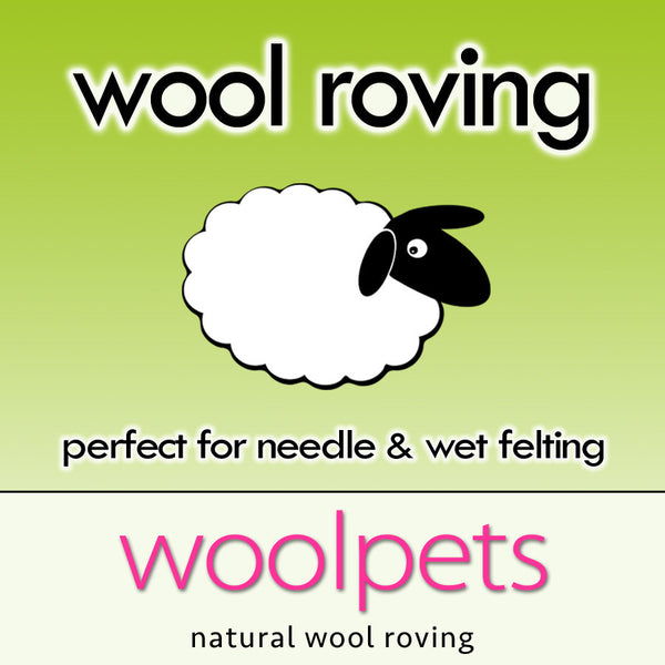 Pumpkin Wool Roving - 1 oz. NZ Corriedale