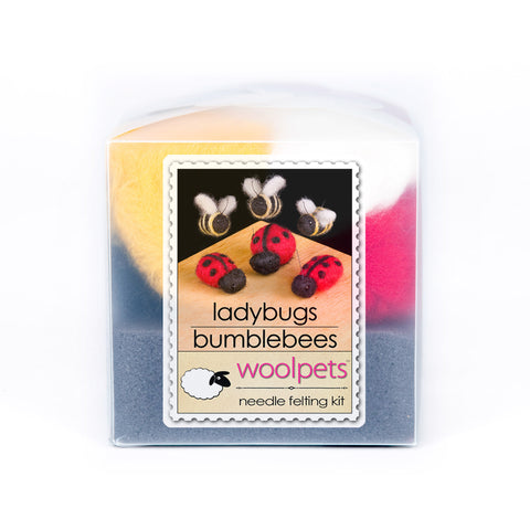 Ladybugs and Bumblebees Needle Felting Kit