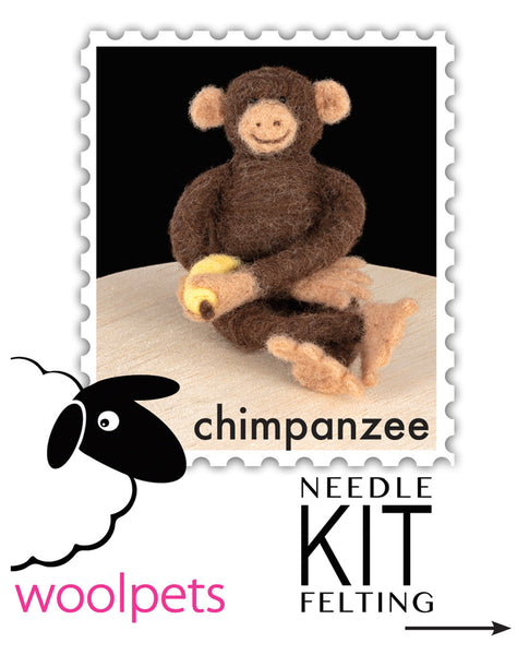 Chimpanzee Needle Felting Kit