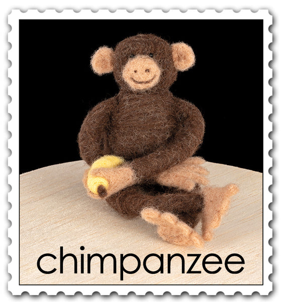 Chimpanzee Needle Felting Kit