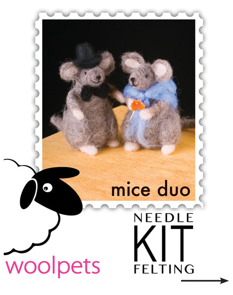 Mice Duo Felting Kit