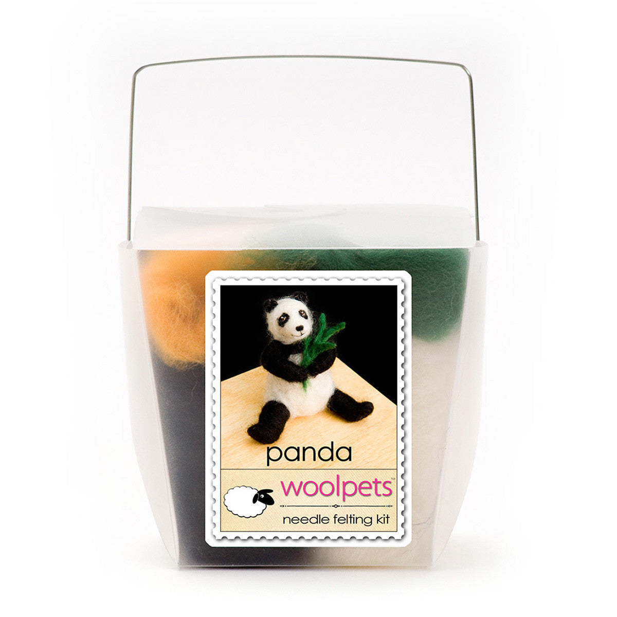 Wholesale Panda Wool Felt Needle Felting Kit with Instructions 