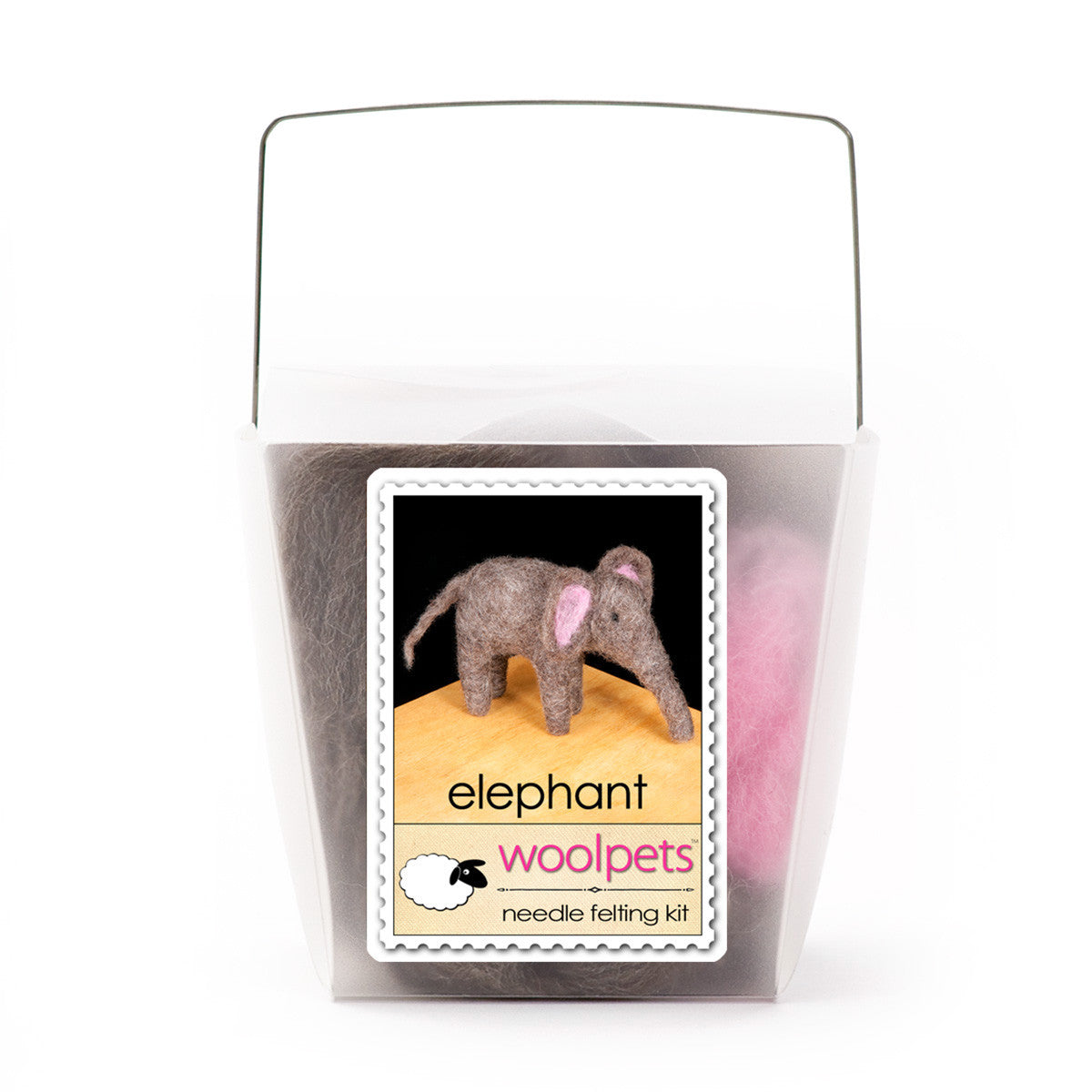 Needle Felting Elephant Kit