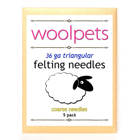 Woolpets 36ga felting needles