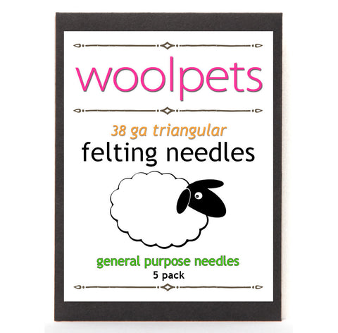 Woolpets 38ga felting needles