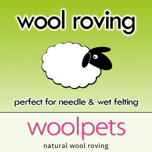 Rust Wool Roving - 1 oz. NZ Corriedale