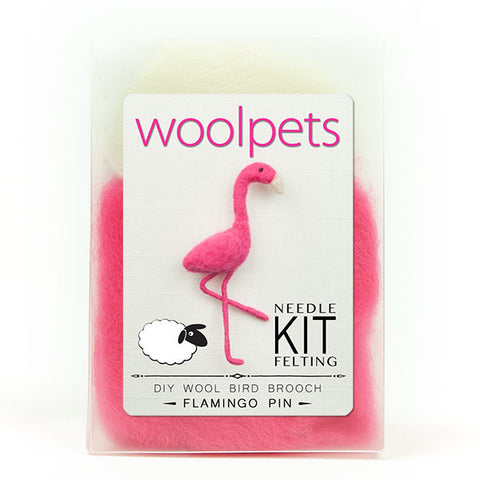 Flamingo Pin Needle Felting Kit 