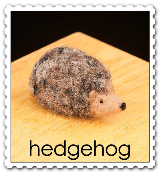 Hedgehog Needle Felting Felt Animal/gift for Her/easy Felting Kits/needle  Wool Animal Wool Animal Diy Wool Hedgehog Felting Pattern Beginner 