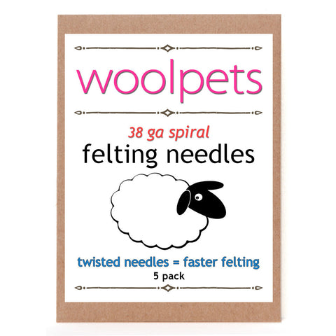 Woolpets 38ga twisted felting needles